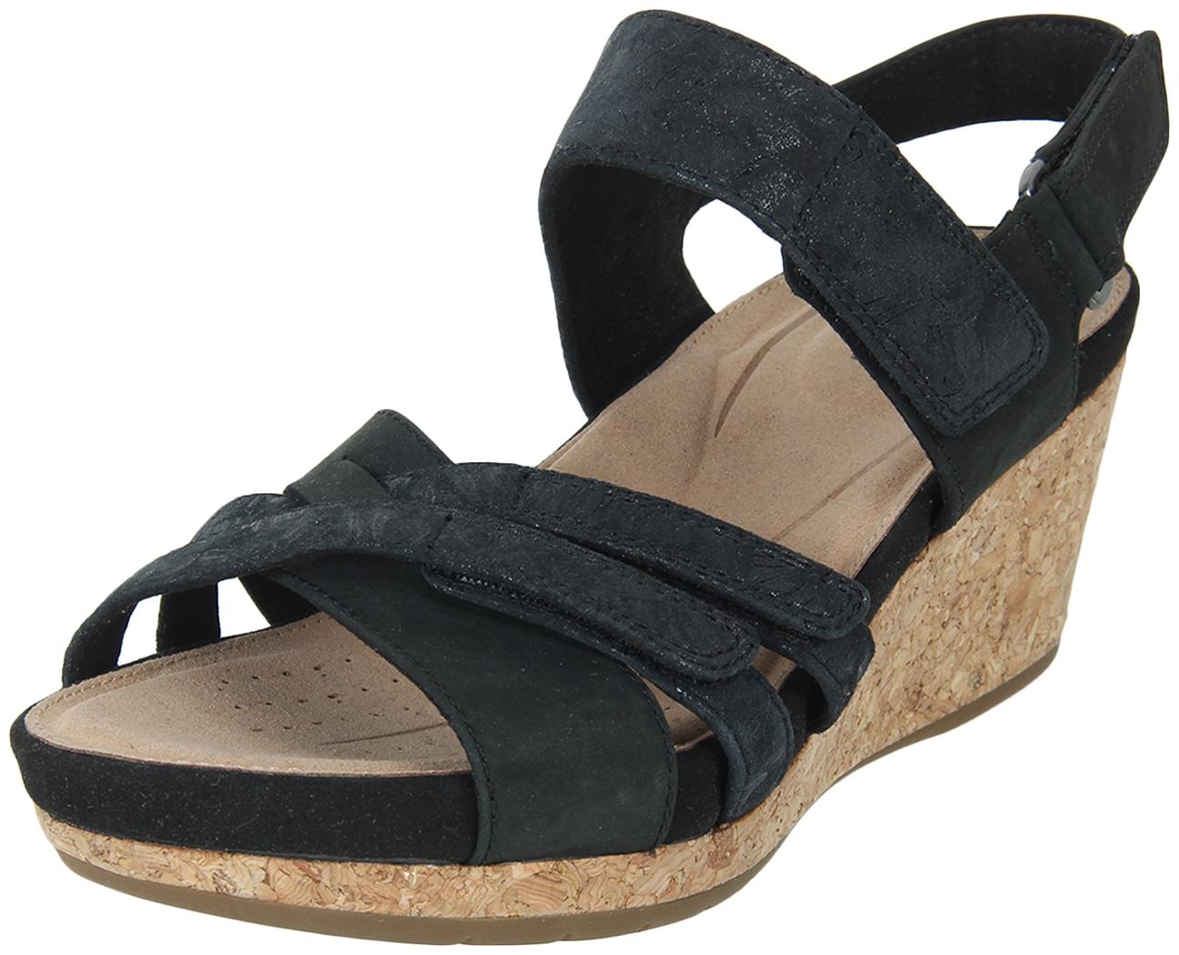 

Clarks Women Black Wedges