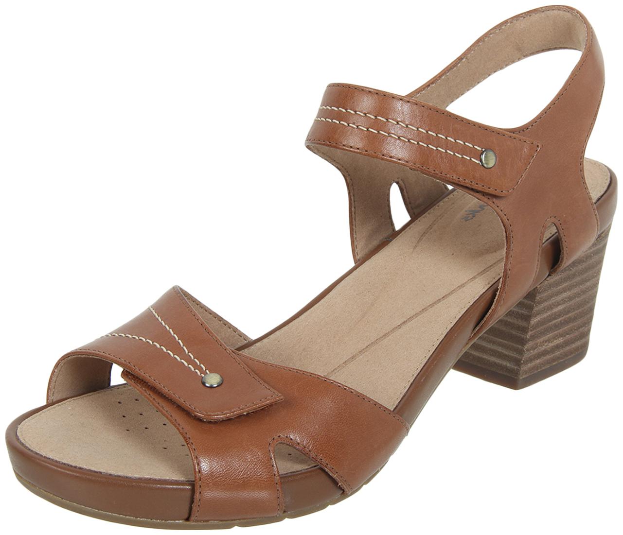 

Clarks Women Brown Heeled Sandals