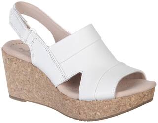 Clarks Wedges For Women ( White ) 1 Pair