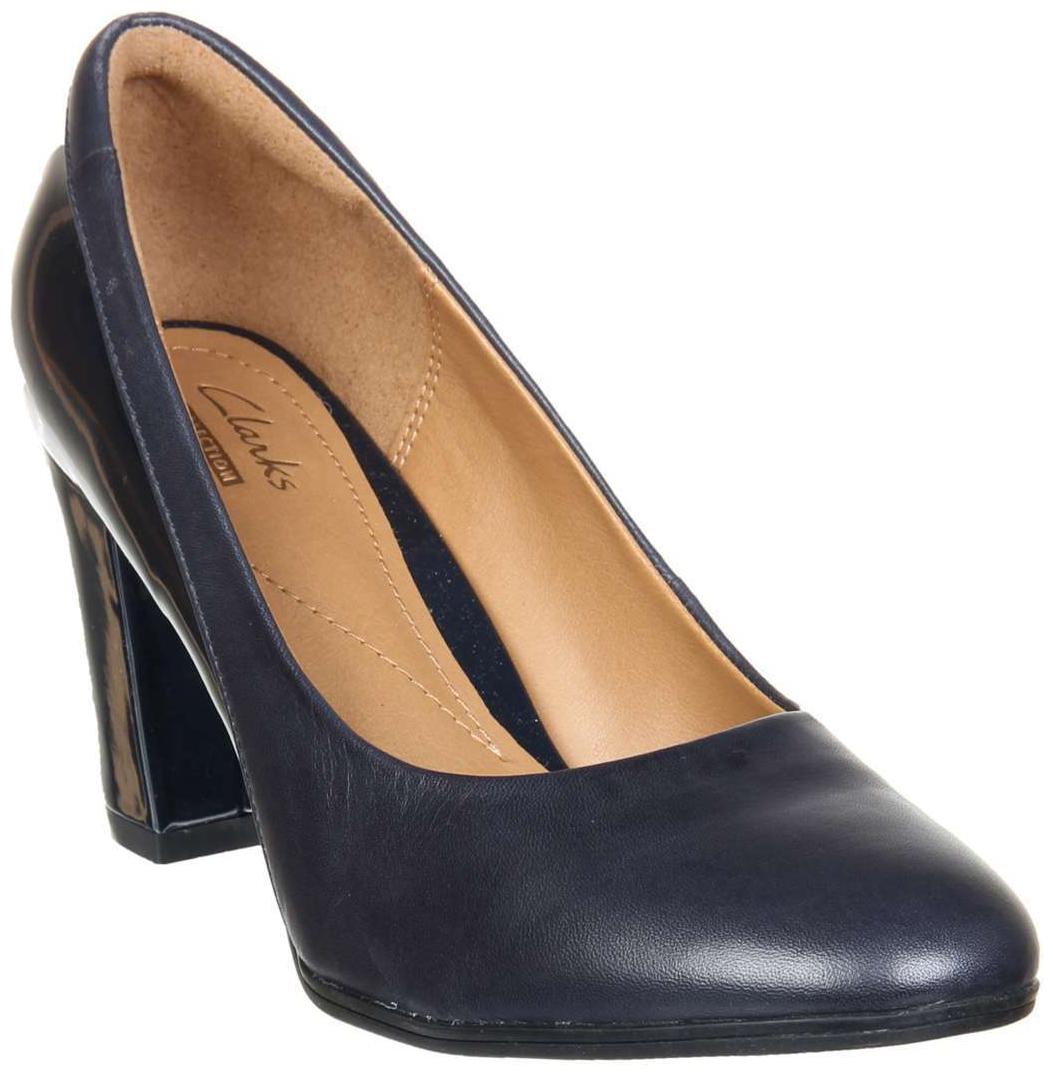 

Clarks Women Navy Blue Heeled Sandals