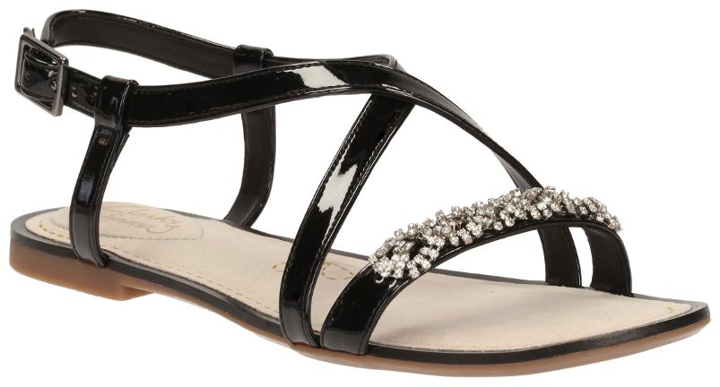 

Clarks Women Sail Breeze Black Pat Flats