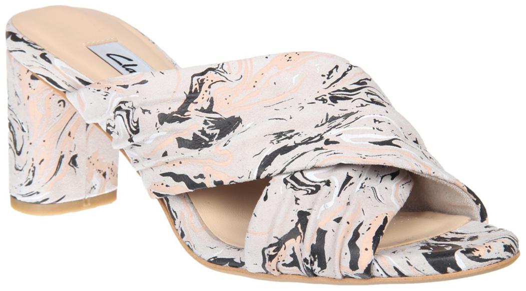 

Clarks Women Grey Heeled Sandals