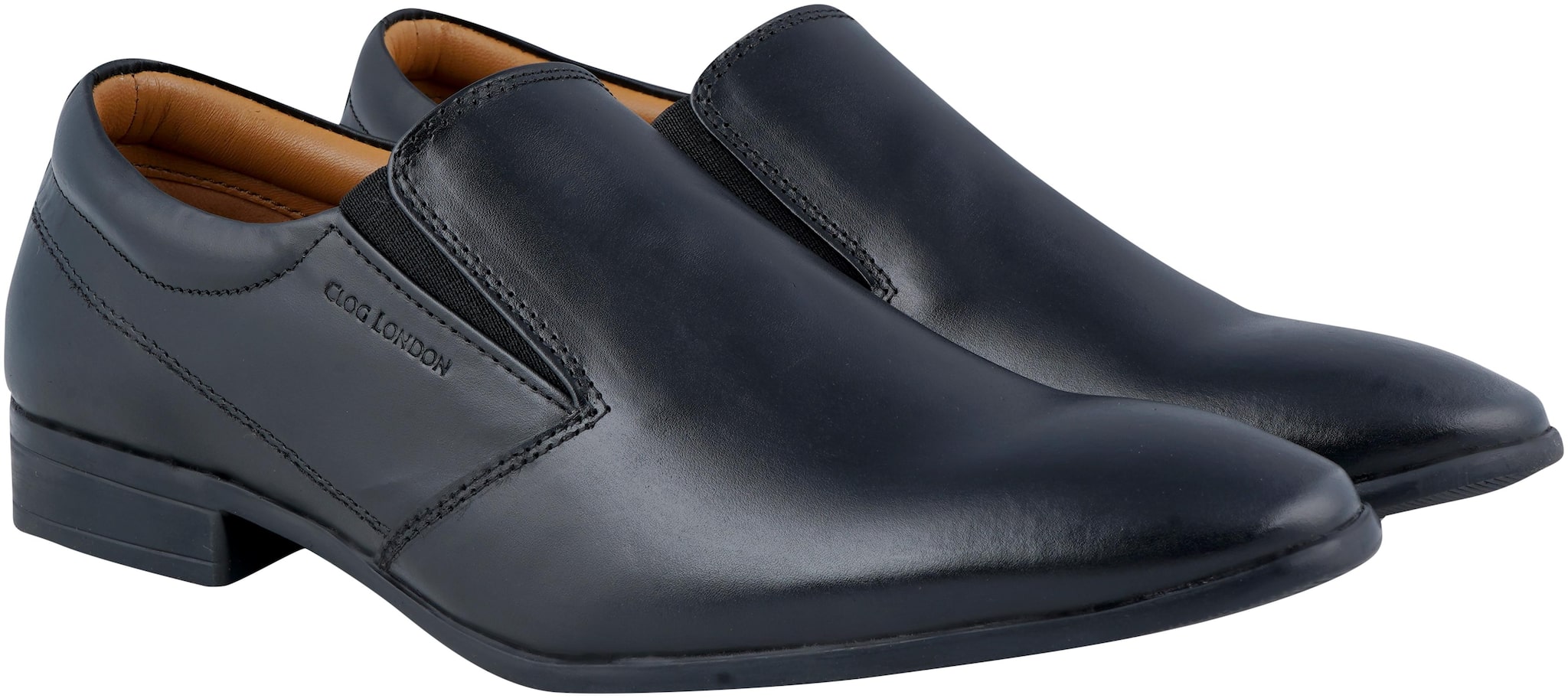 

CLOG LONDON Men Black Slip-On Formal Shoes - 18014 BK 10