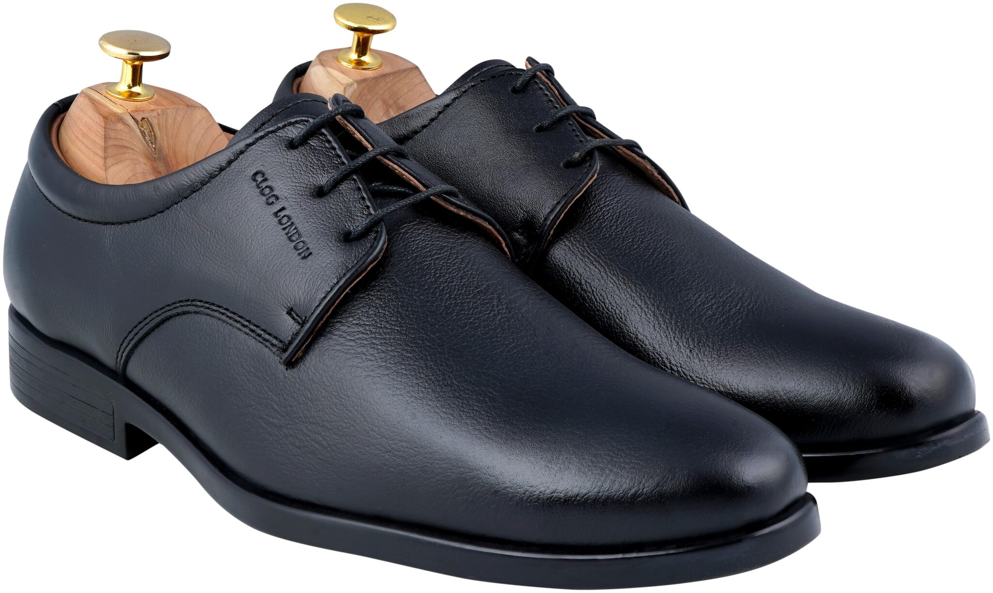 

CLOG LONDON Men Black Derby Formal Shoes - 20011 BK 8