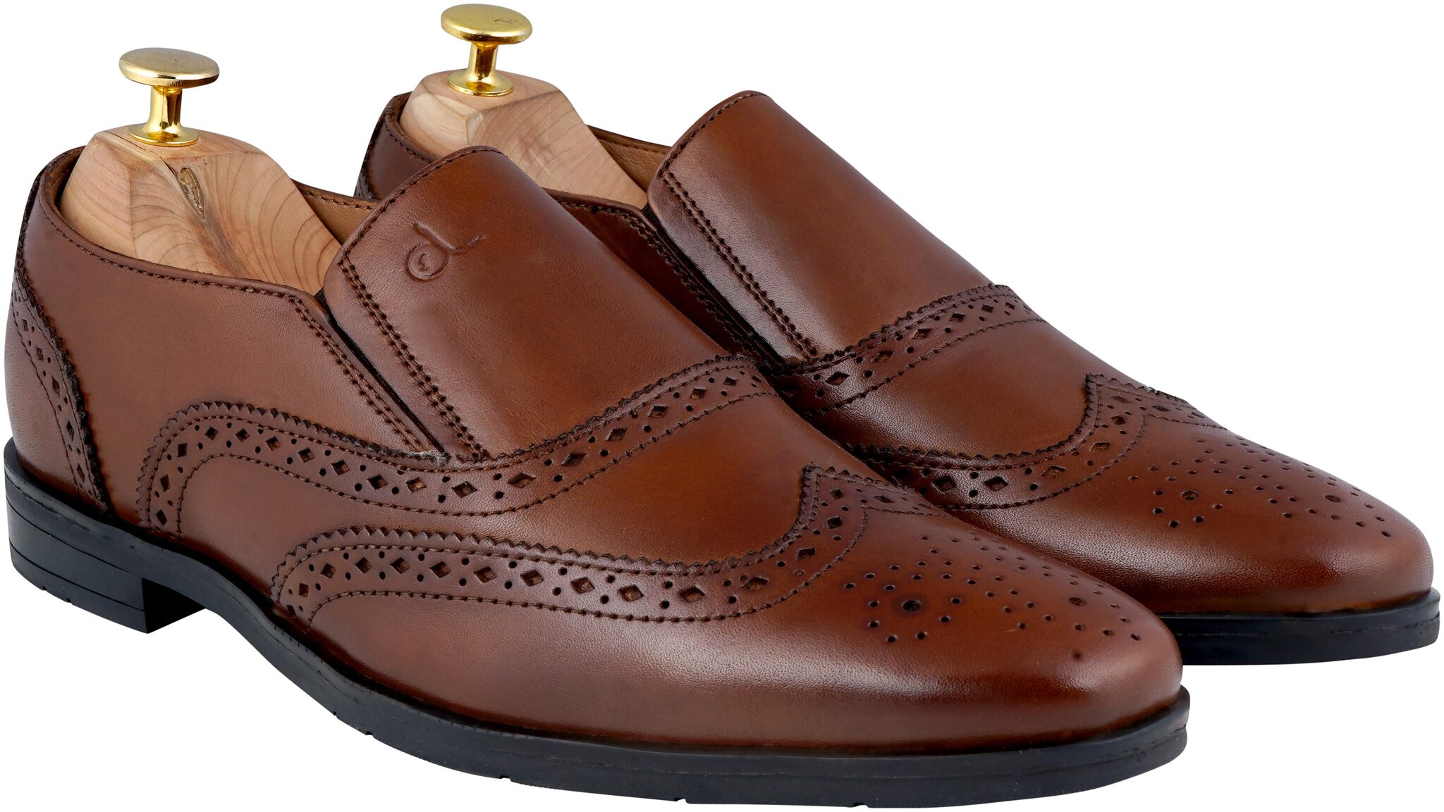 

CLOG LONDON Men Brown Brogues Formal Shoes - 18021 BROWN 8