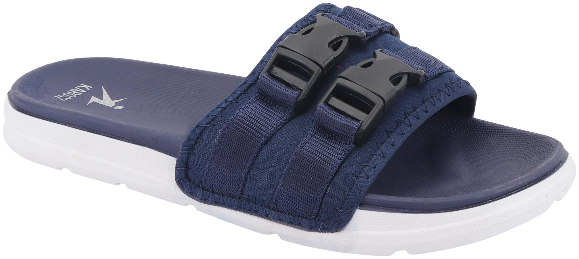 

Clymb Men Navy Blue Sliders - 1 Pair