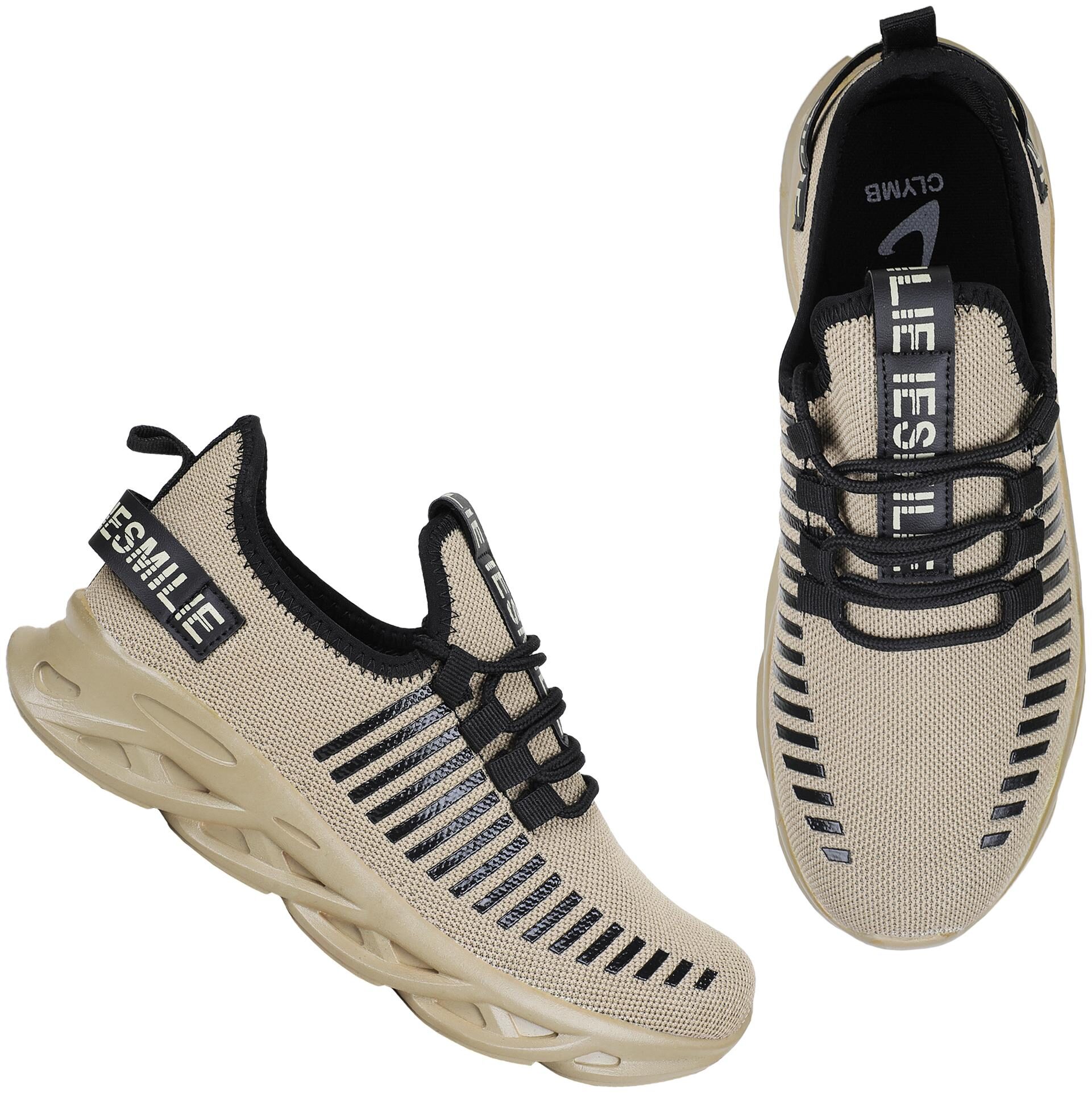

Clymb Men Running Shoes ( Beige )