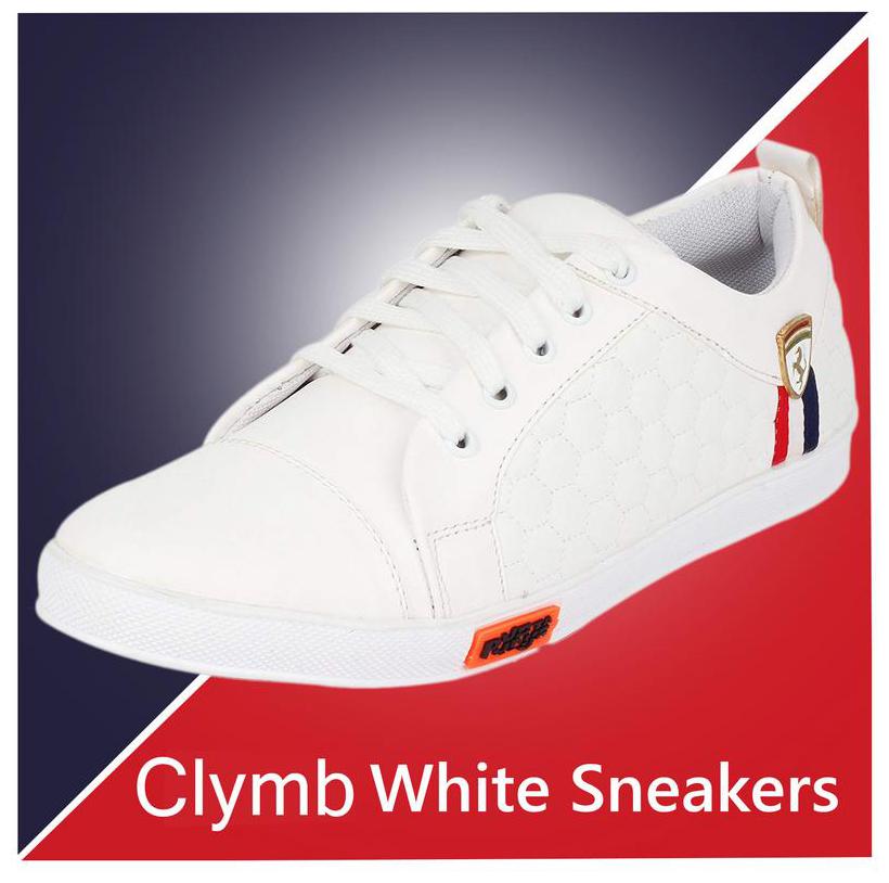 

Clymb Men White Sneakers