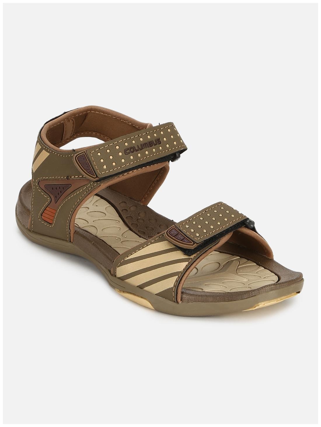 

Columbus Men Beige Sports Sandals