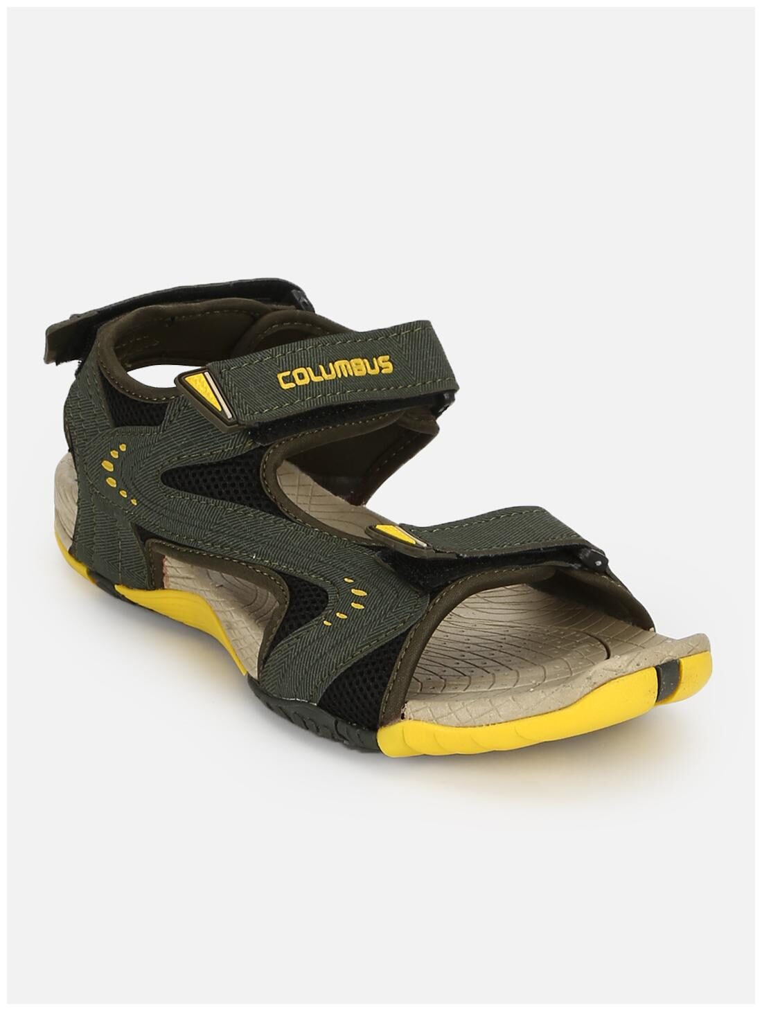 

Columbus Men Yellow Sports Sandals