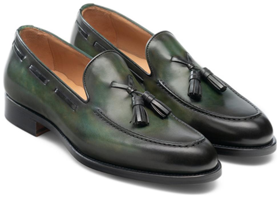

COSTOSO ITALIANO Men Green Slip-On Formal Shoes