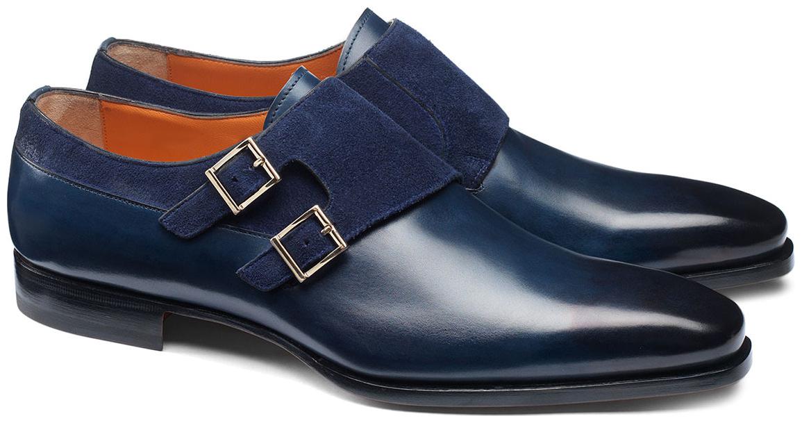 

COSTOSO ITALIANO Men Blue Monk Shoes Formal Shoes