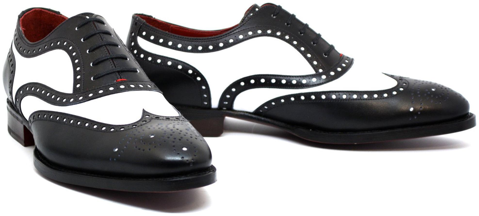 

COSTOSO ITALIANO Men Black White Oxford Formal Shoes