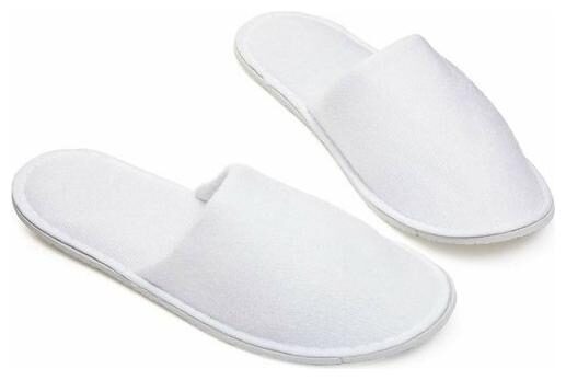 

Lamps Of India Unisex White Indoor Slippers Flip-Flops - 6 Pair