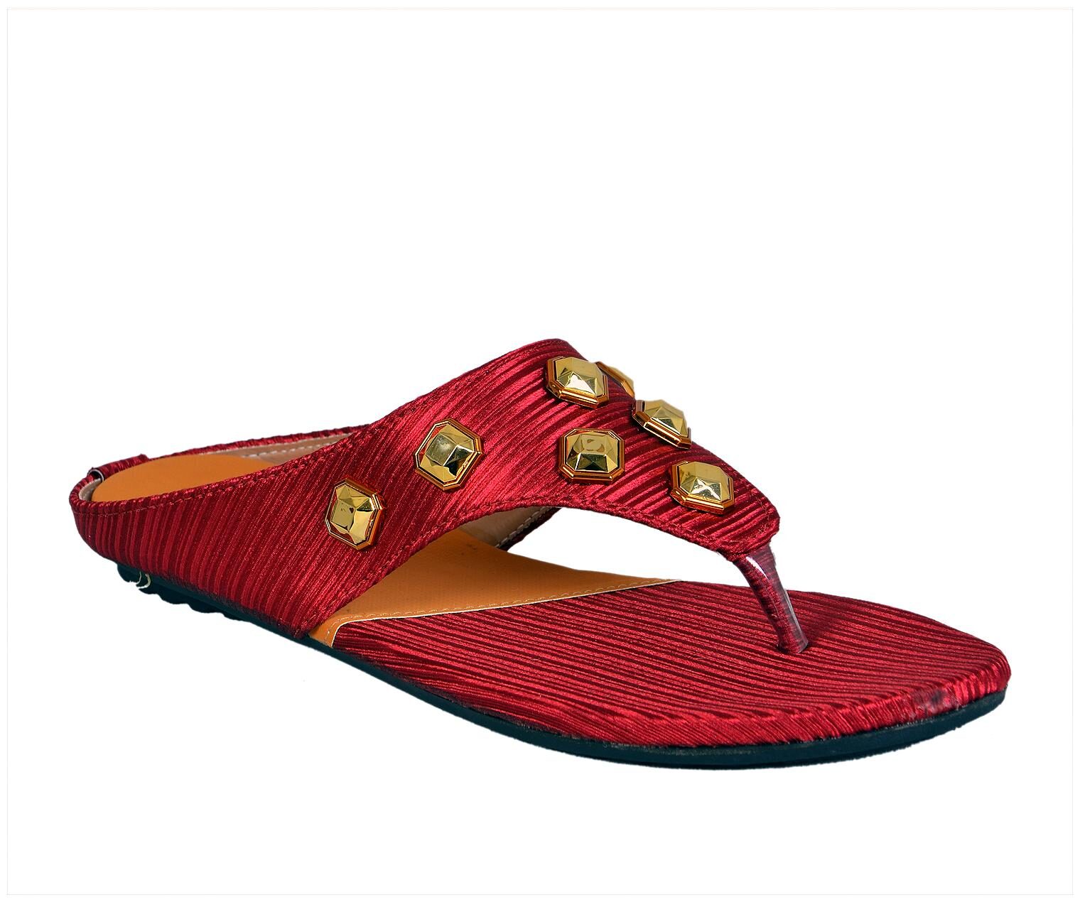 

Crazy Bunny Women Red T-Strap Flats