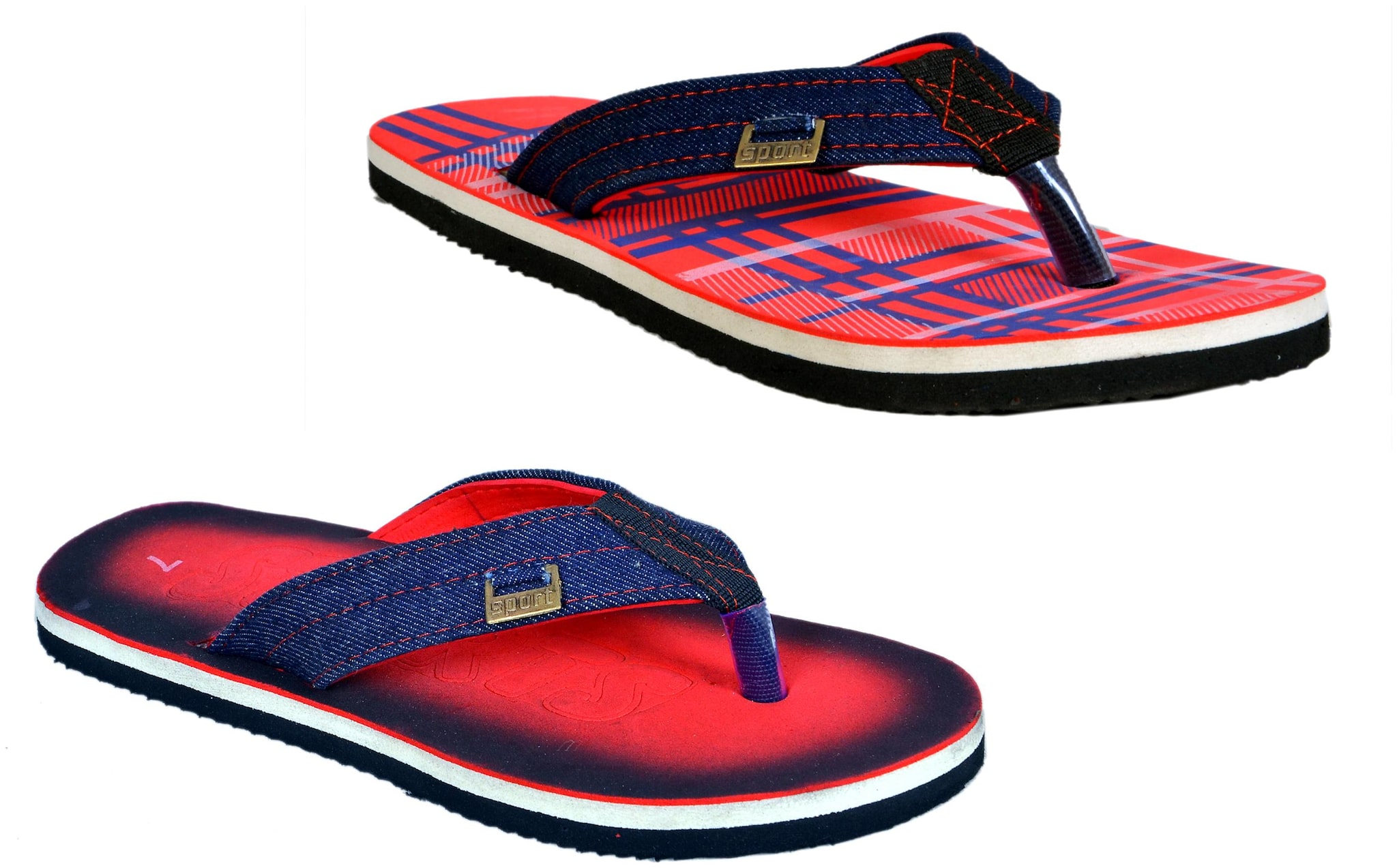 

Crazy Bunny Men s Flip Flop Combo (Pack 0f 2)