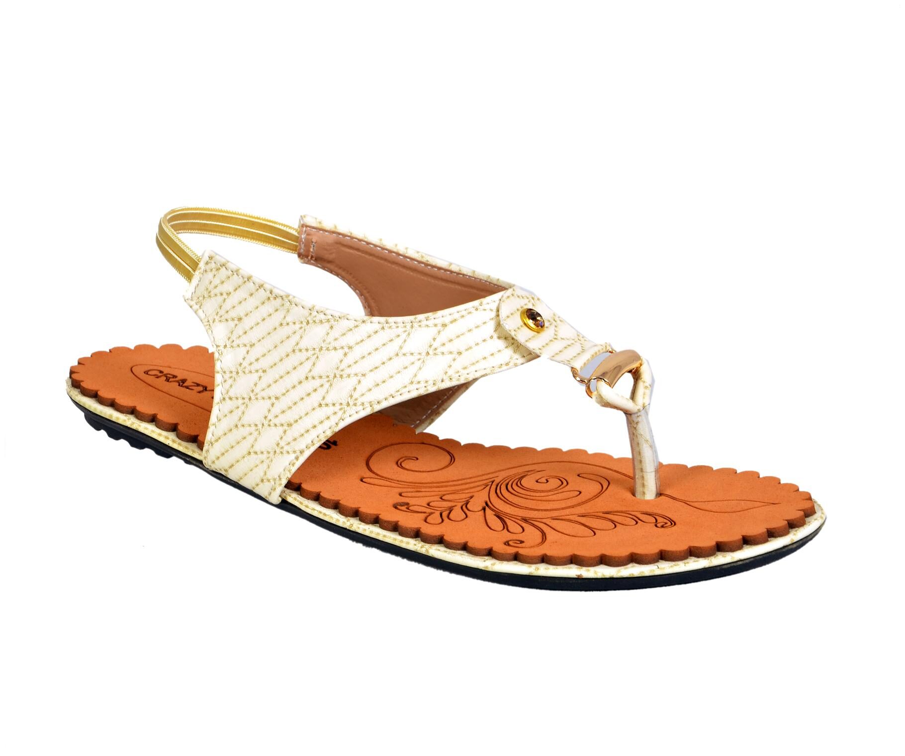 

Crazy Bunny Women White Sandals