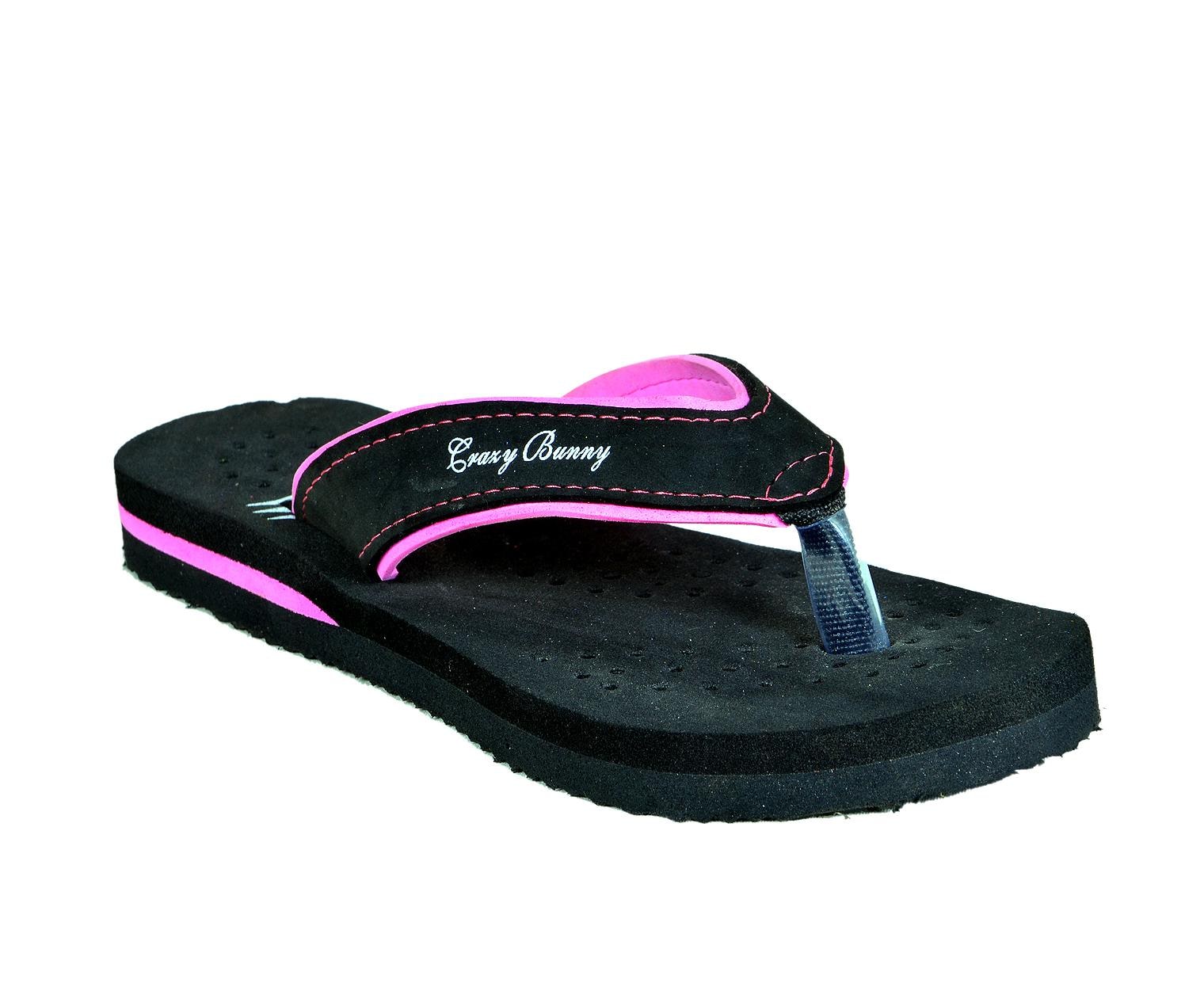 

Crazy Bunny Womens Black Casual Slippers