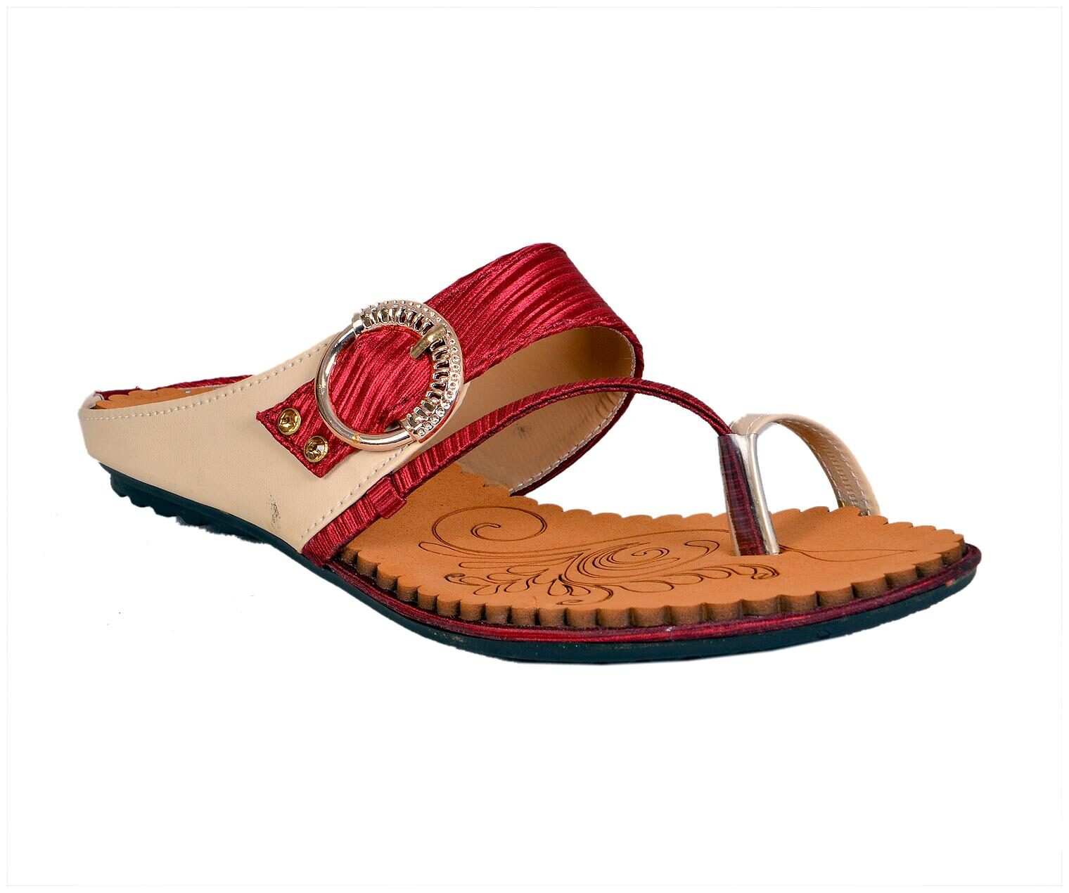 

Crazy Bunny Women Red T-Strap Flats