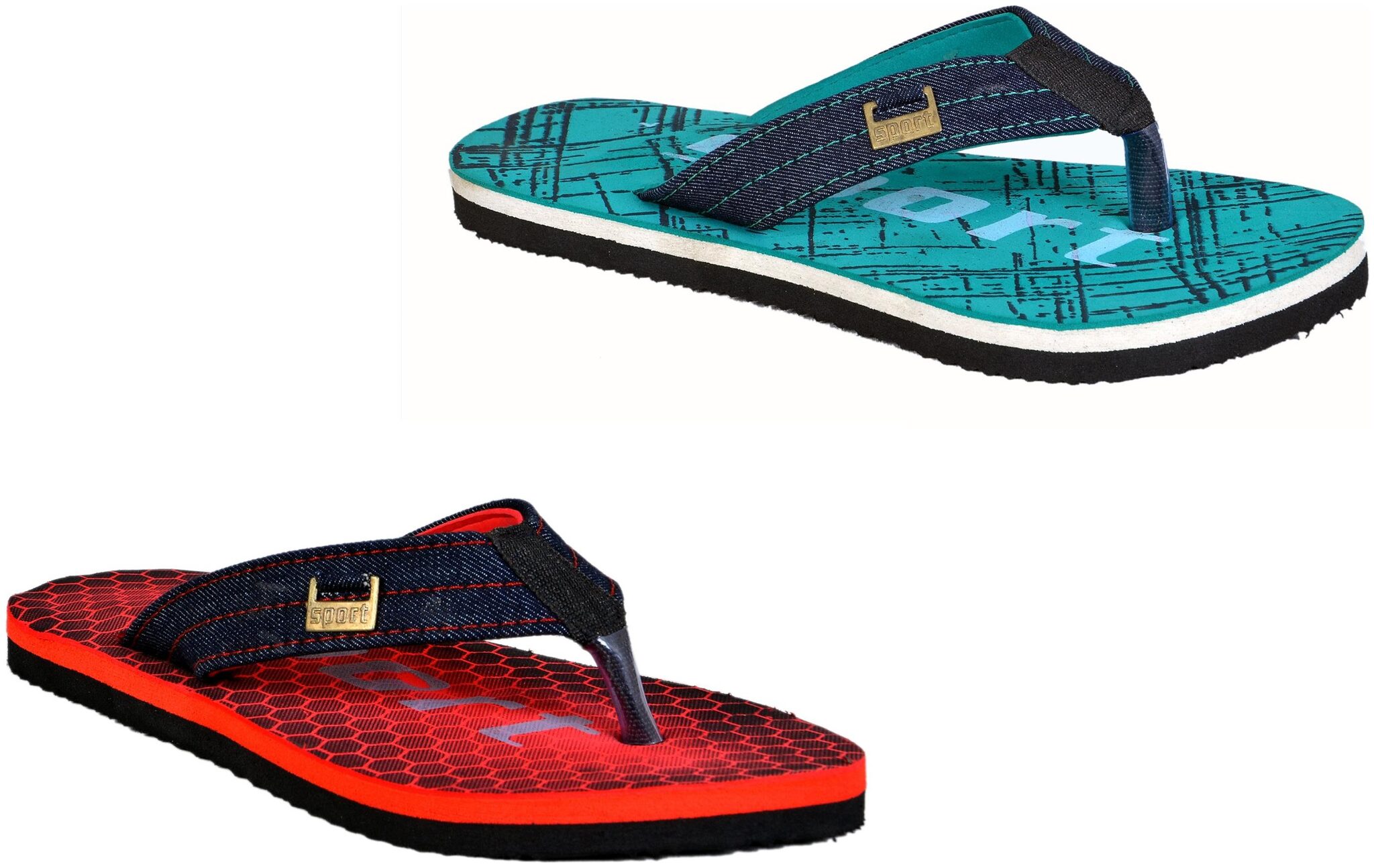 

Crazy Bunny Men s Flip Flop Combo (Pack 0f 2)