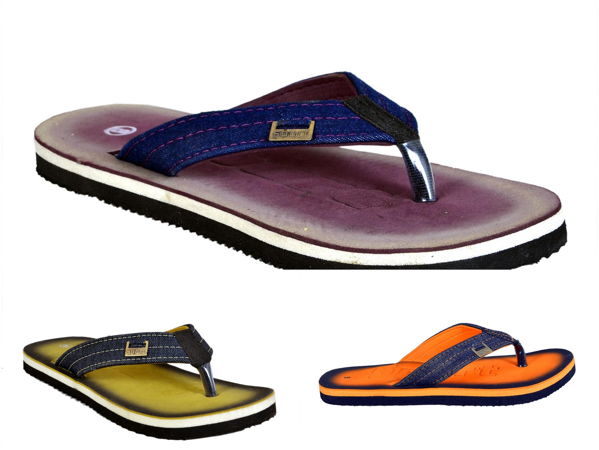 

Crazy Bunny Men s Flip Flop Combo (Pack 0f 3)
