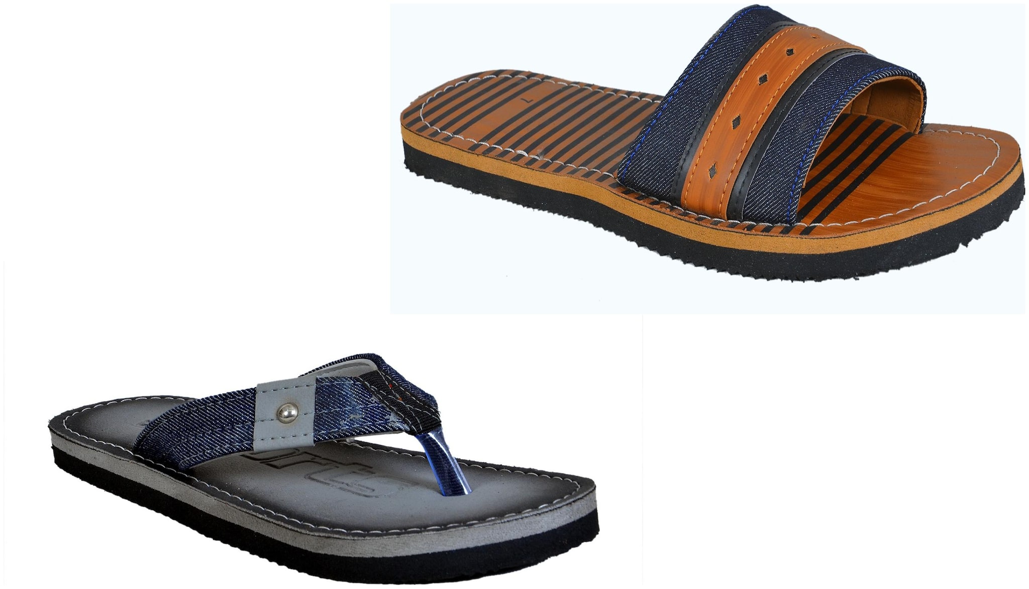 

Crazy Bunny Men s Flip Flop Combo (Pack 0f 2)