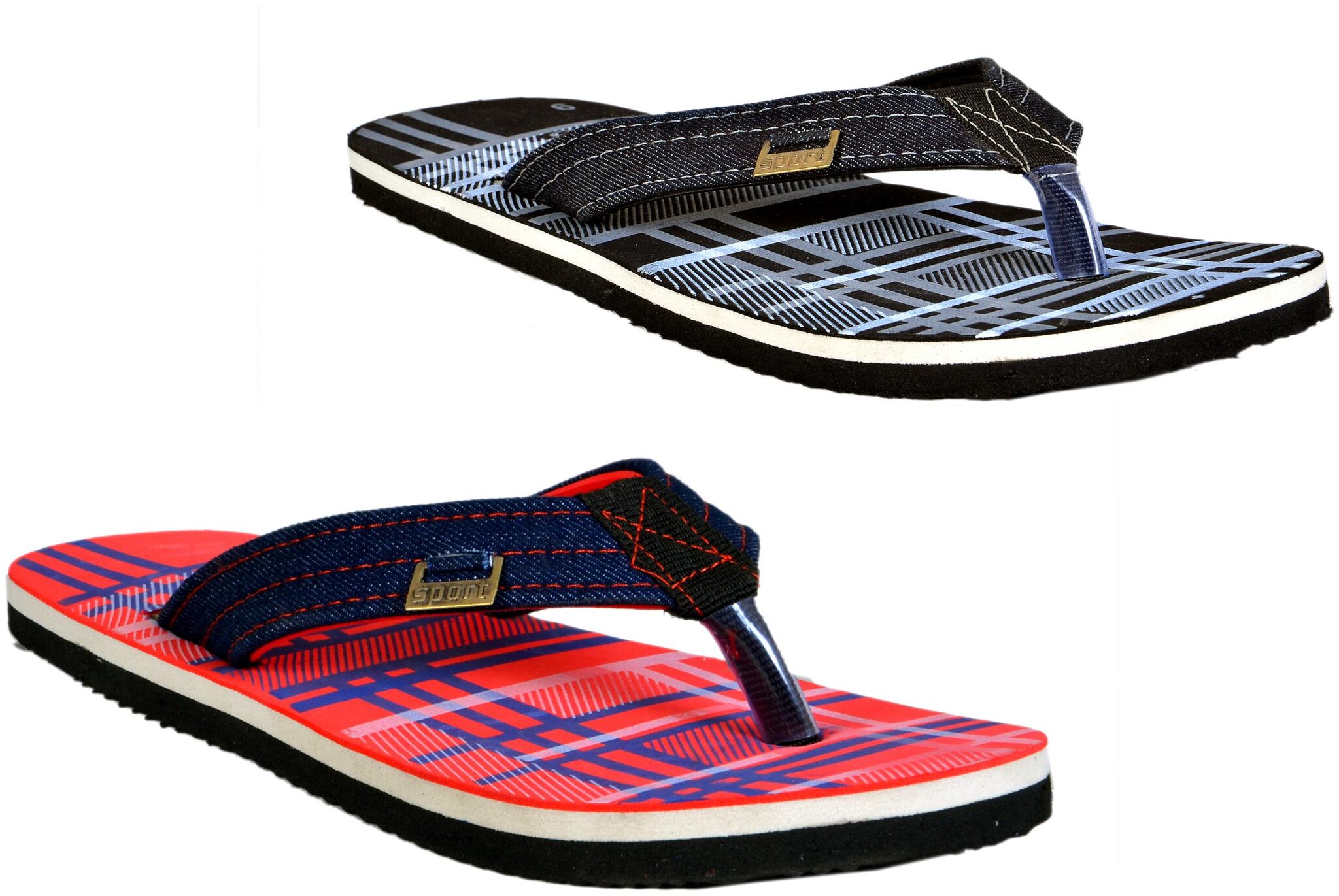 

Crazy Bunny Men s Flip Flop Combo (Pack 0f 2)