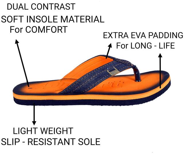 Crazy Bunny Outdoor Slippers For Men ( Orange )