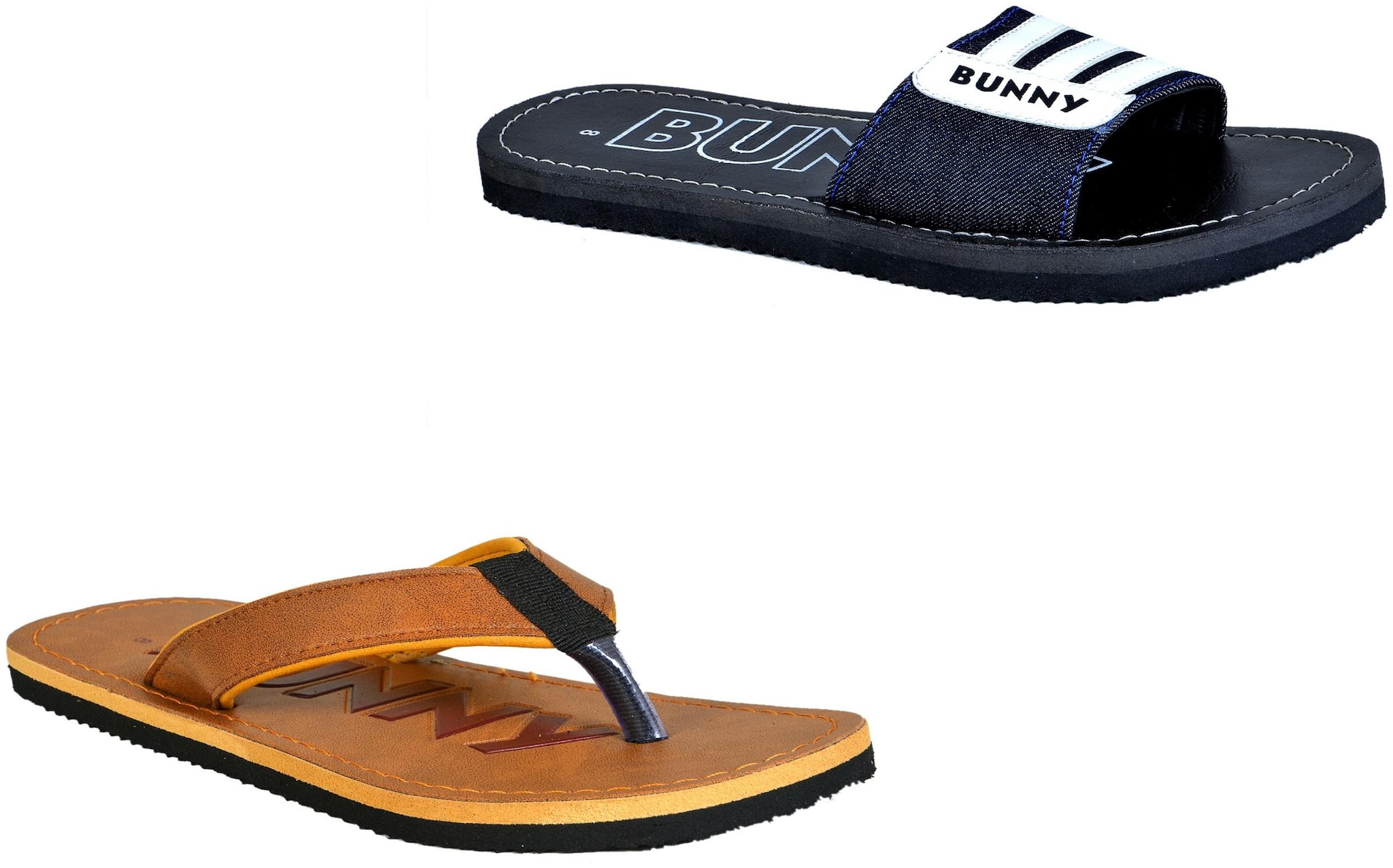 

Crazy Bunny Men s Flip Flop Combo (Pack 0f 2)
