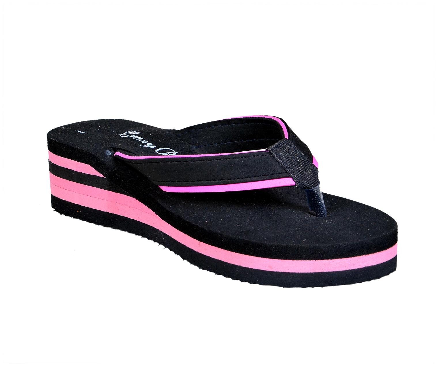 

Crazy Bunny Women Black T-Strap Flats
