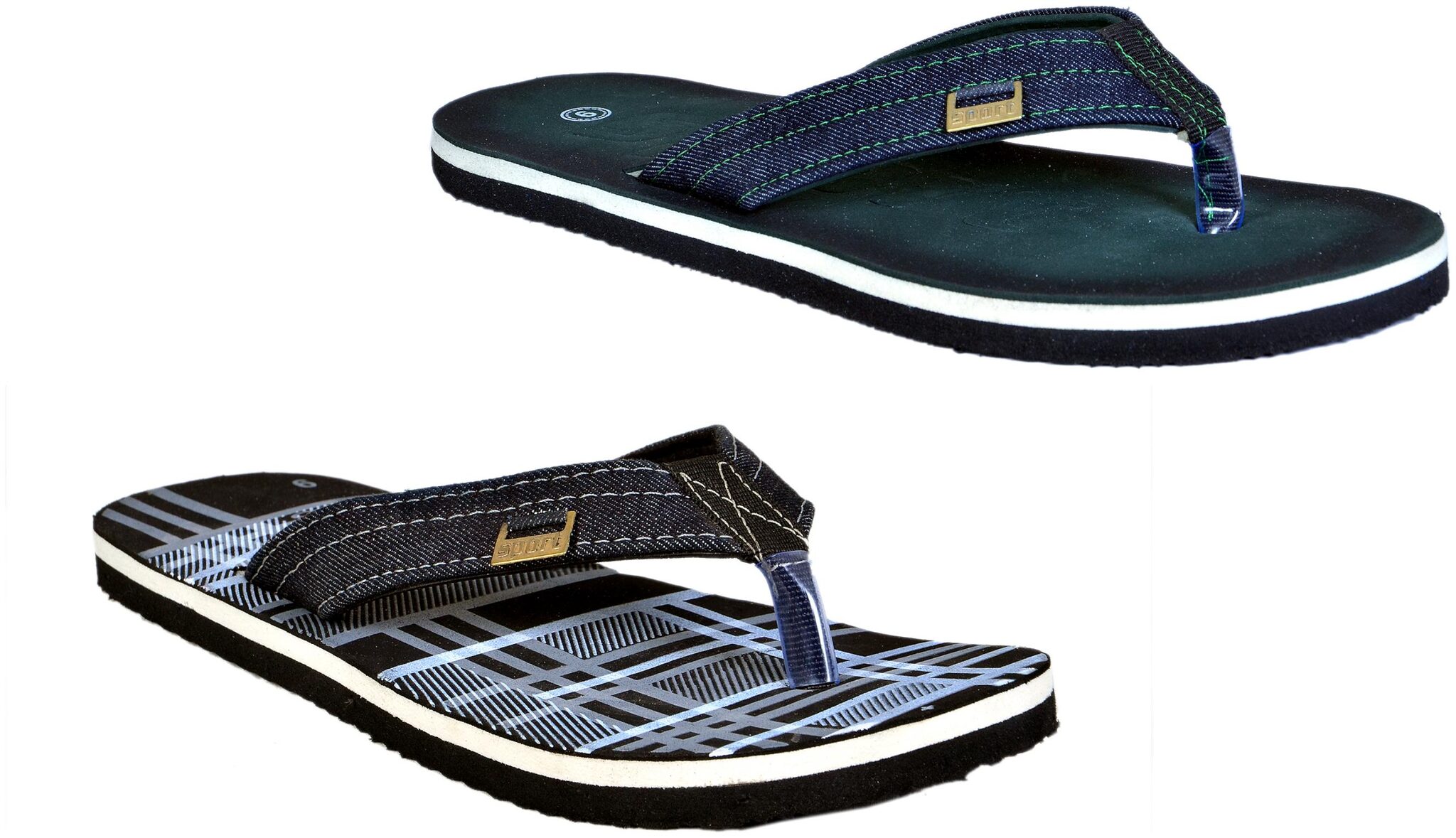 

Crazy Bunny Men s Flip Flop Combo (Pack 0f 2)