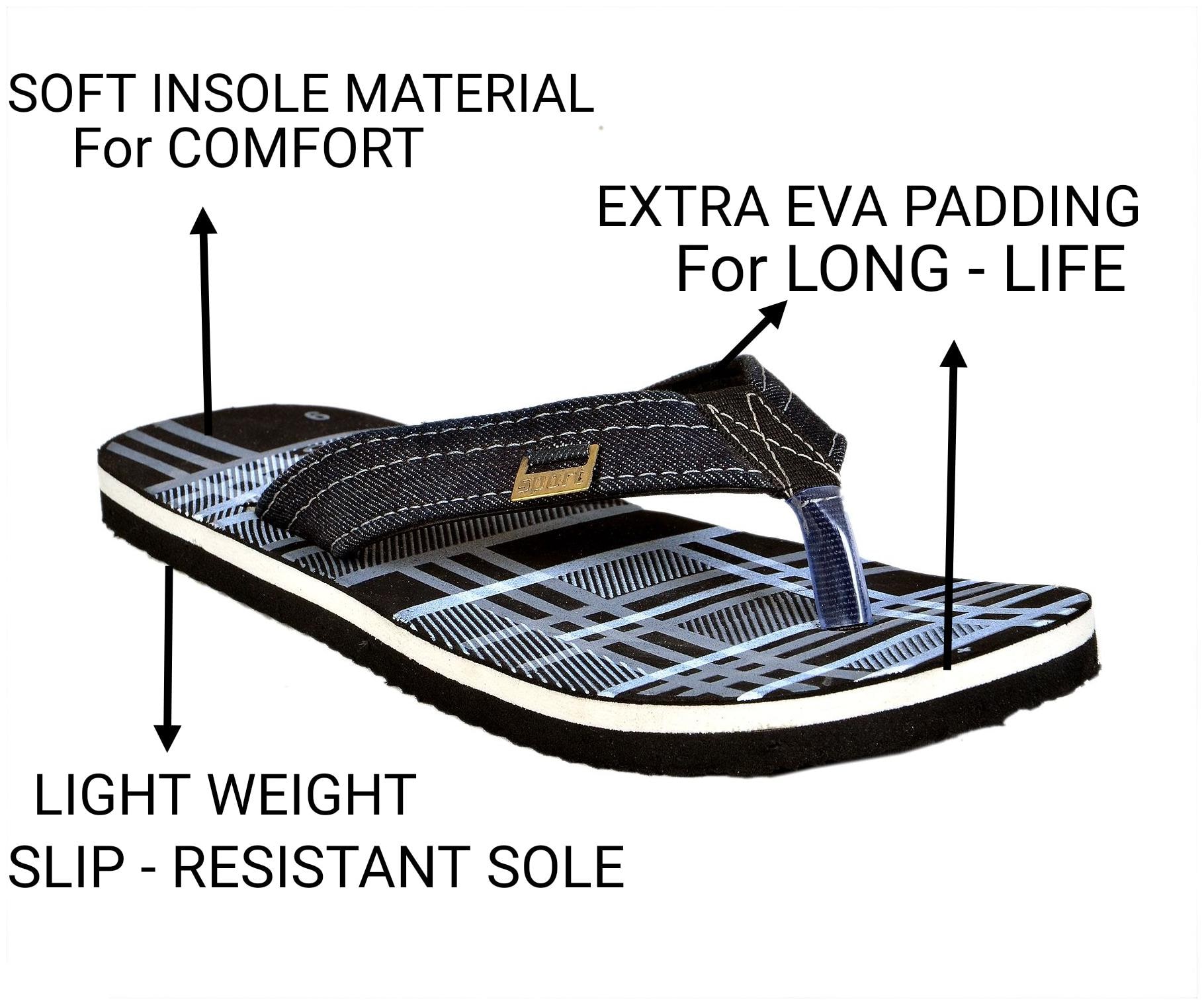 

Crazy Bunny Men Black Casual Slipper
