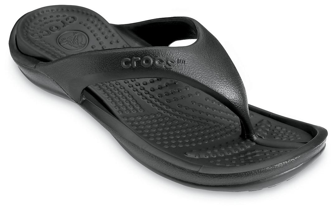 

Crocs Men s Black Athens Flip Flops