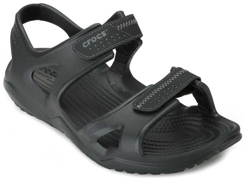 

Crocs Black Sandals Floaters For Men