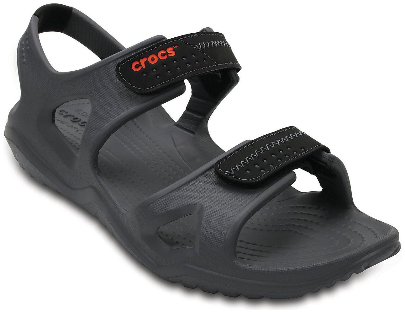 

Crocs Black Sandals Floaters For Men