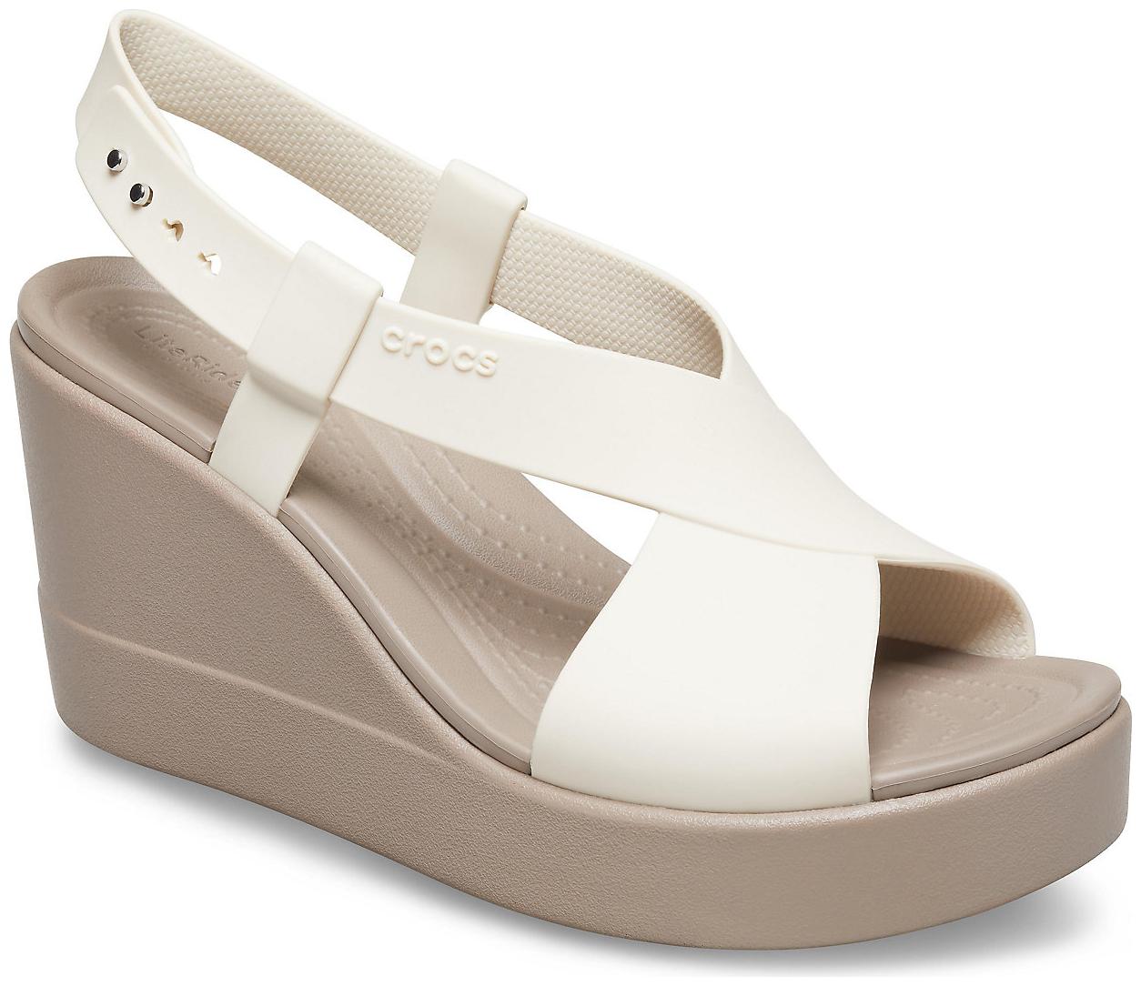 

Crocs Women s White Brooklyn Heels