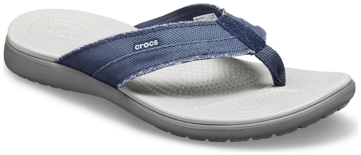 

Crocs Men s Blue Santa Cruz Flip Flops