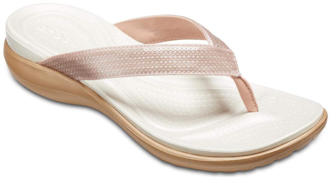 

Crocs Women s Cream Capri Sandals