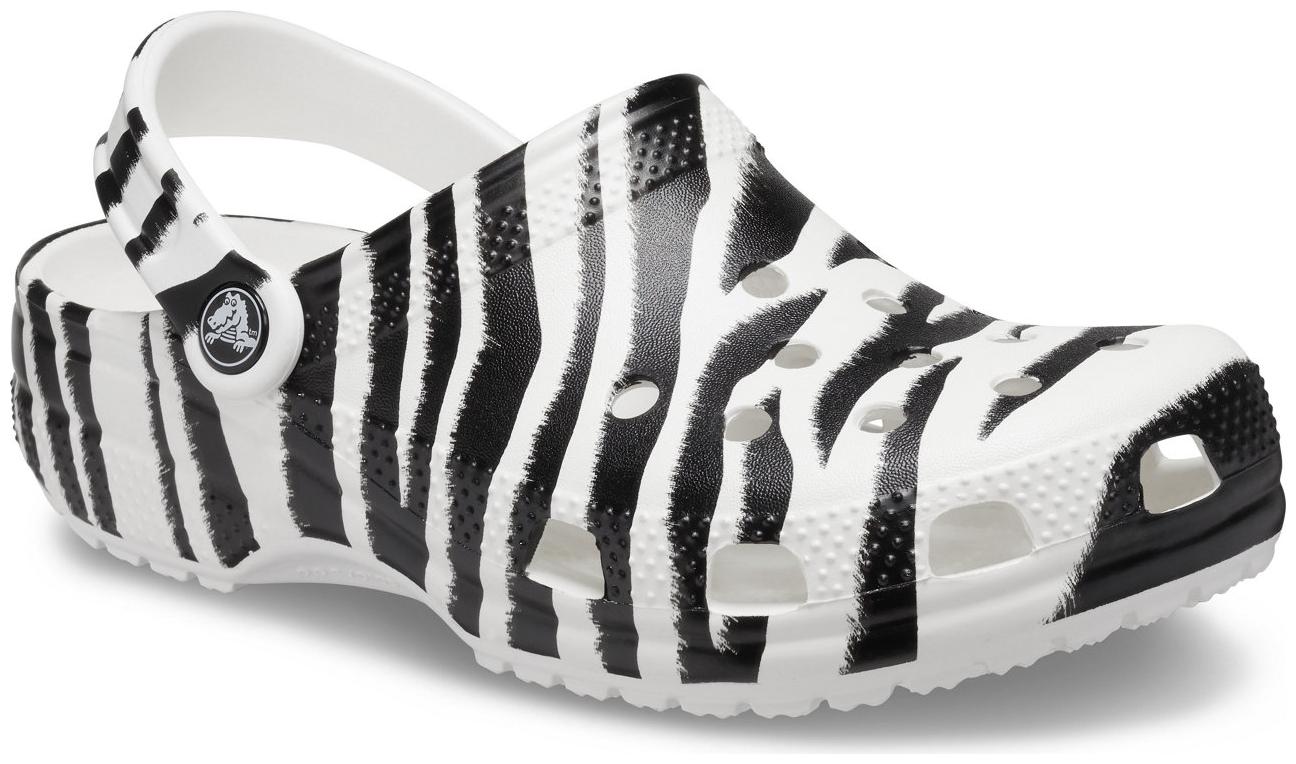 

Crocs Classic Animal Print White Unisex Clog