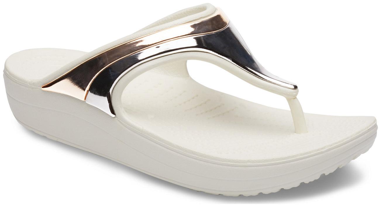 

Crocs Women s silver Sloane Sandals