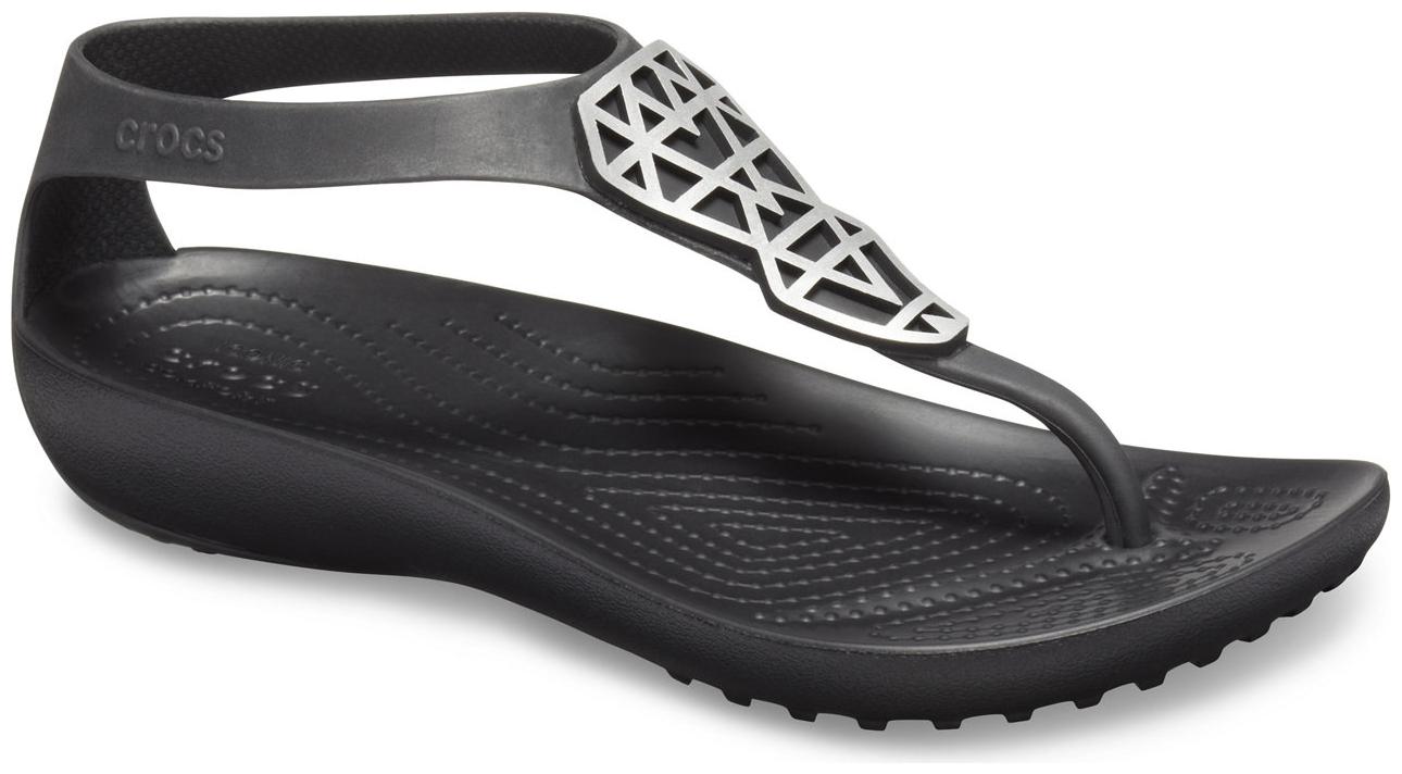 

Crocs Women s black Serena Sandals