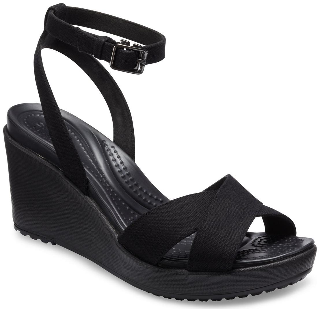 

Crocs Leigh Black Wedges for Women