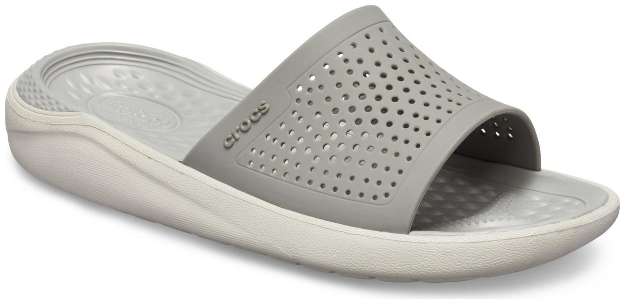 

Crocs Unisex Grey Sliders - 1 Pair