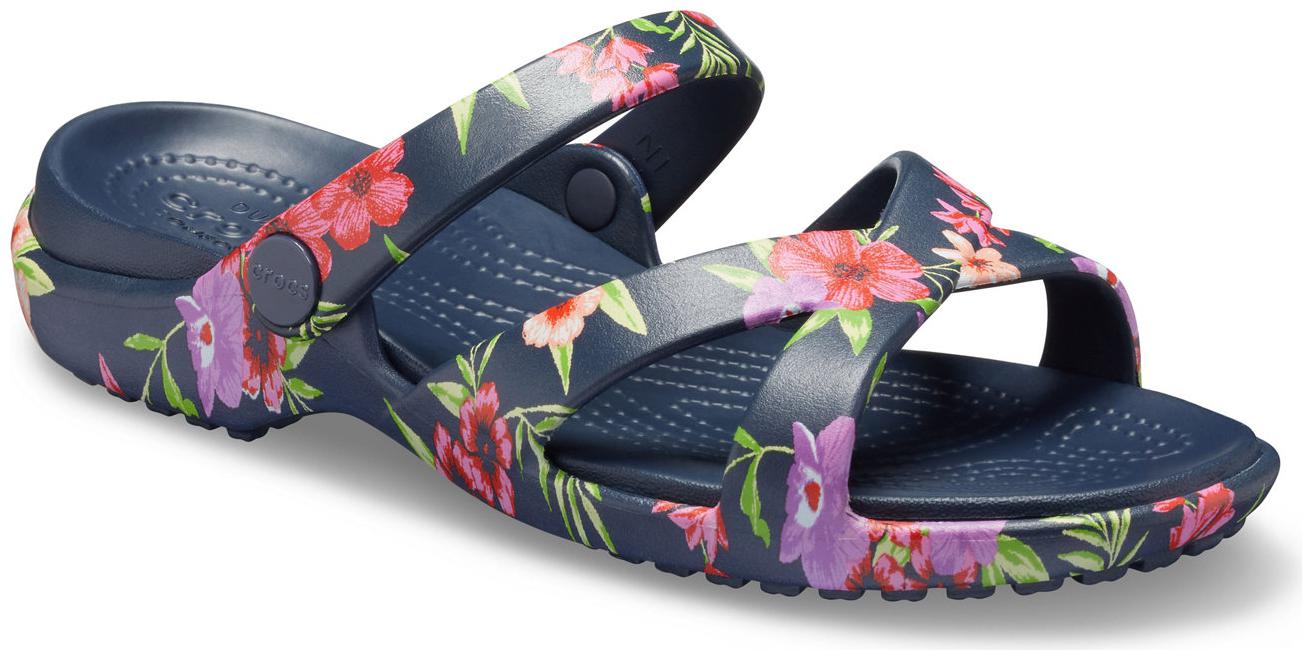 

Crocs Women s Navy Meleen Sandals