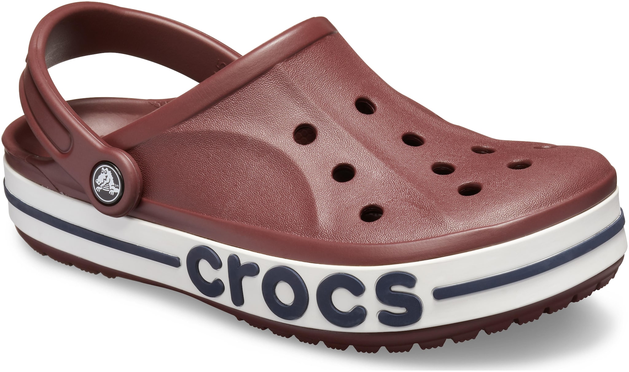 

Crocs Men Burgundy Navy Bayaband Clogs 205089-6RG