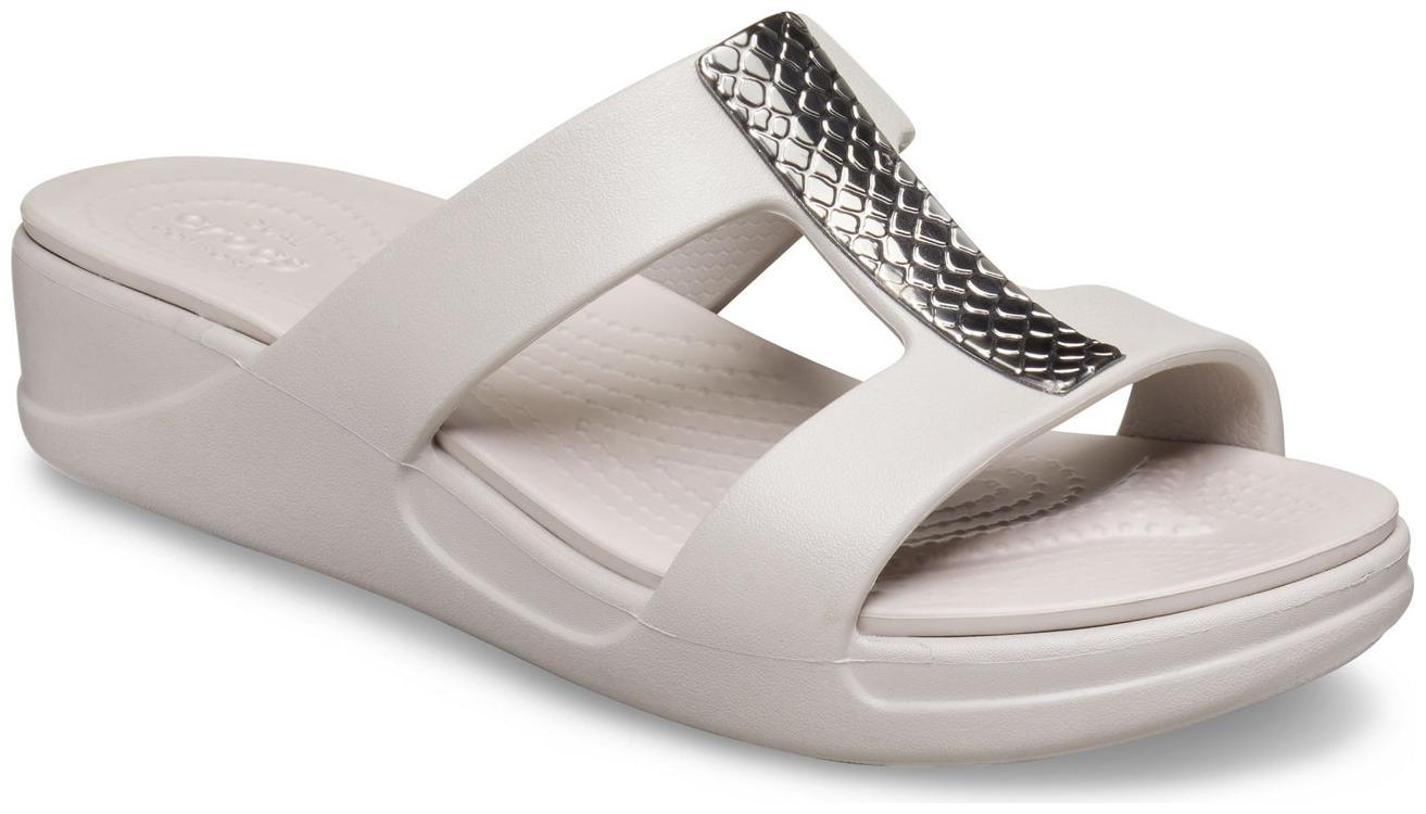 

Crocs Monterey Grey Womens Wedges