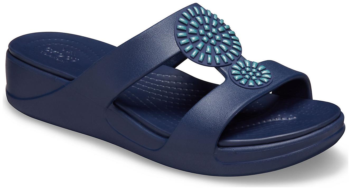 

Crocs Women s Blue Monterey Heels