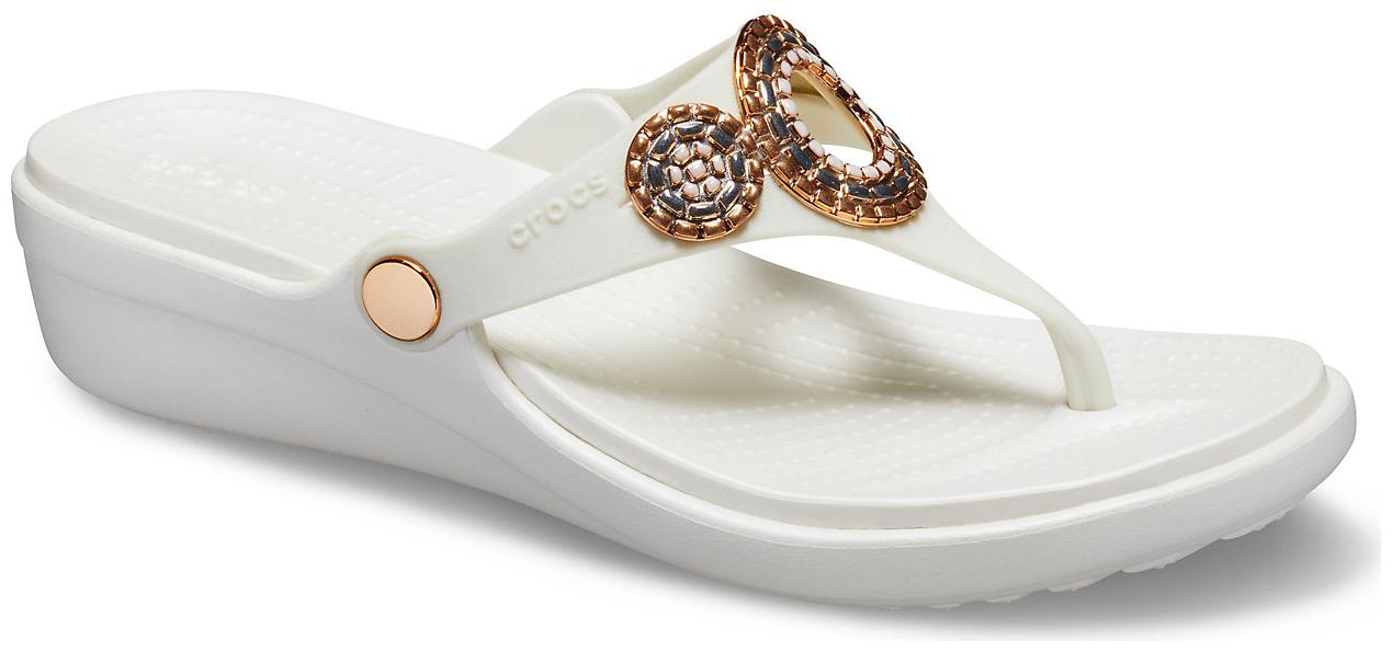 

Crocs Sanrah White Womens Wedges
