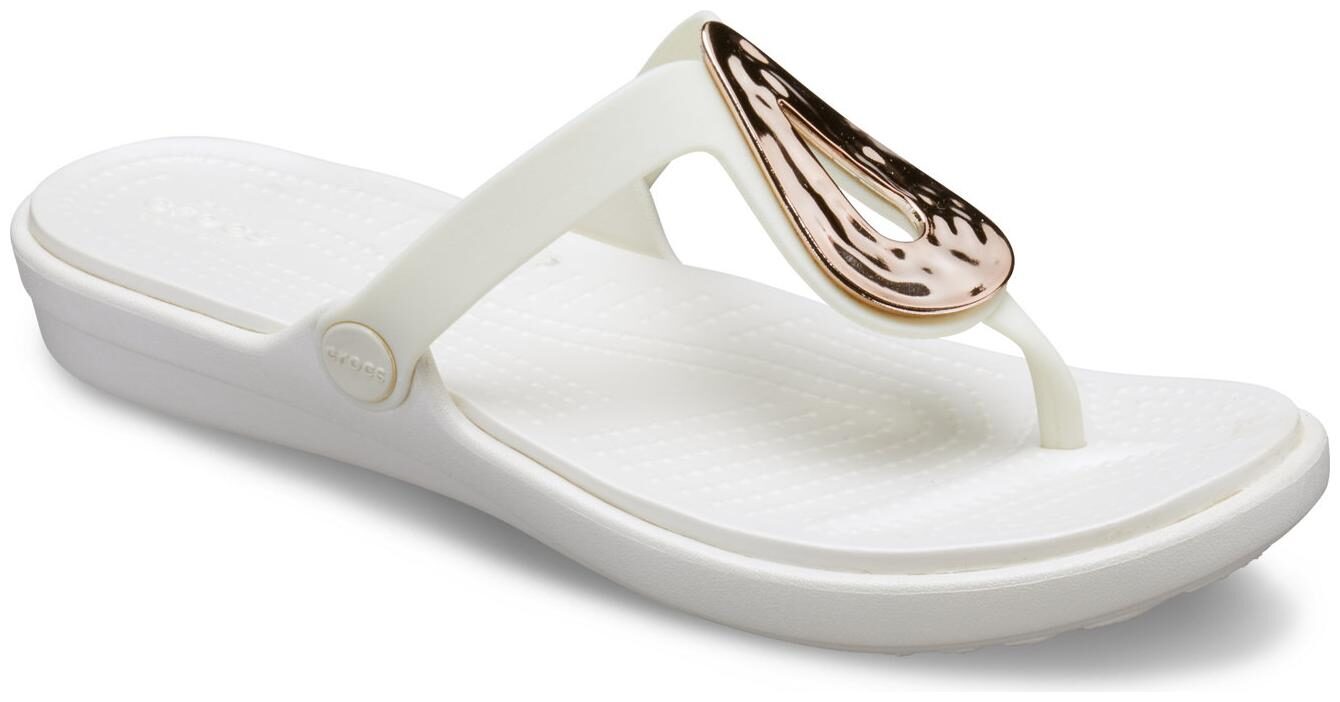 

Crocs Sanrah Oyster Womens Flip