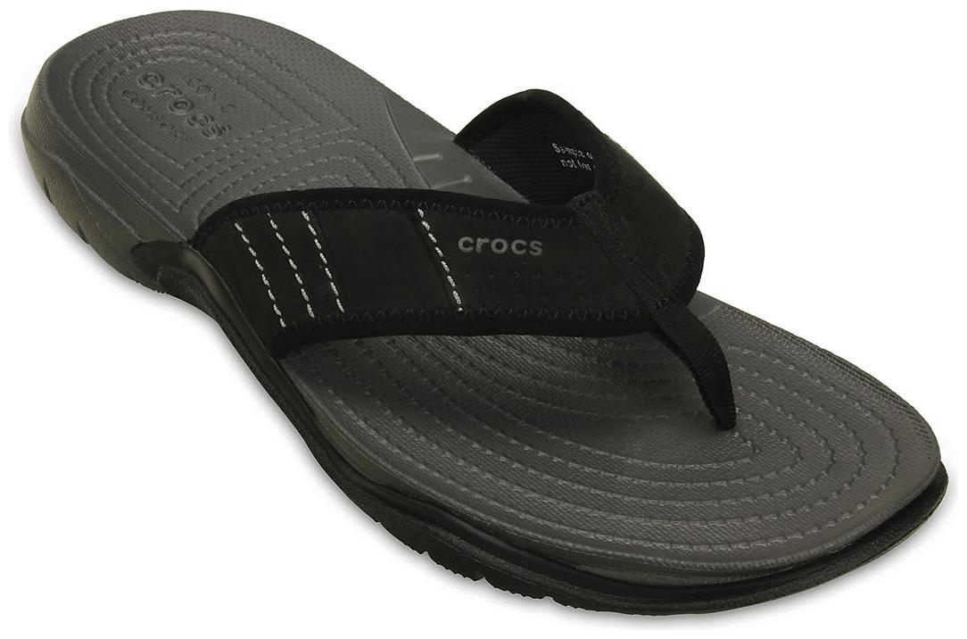 

Crocs Men s Black Swiftwater Flip Flops